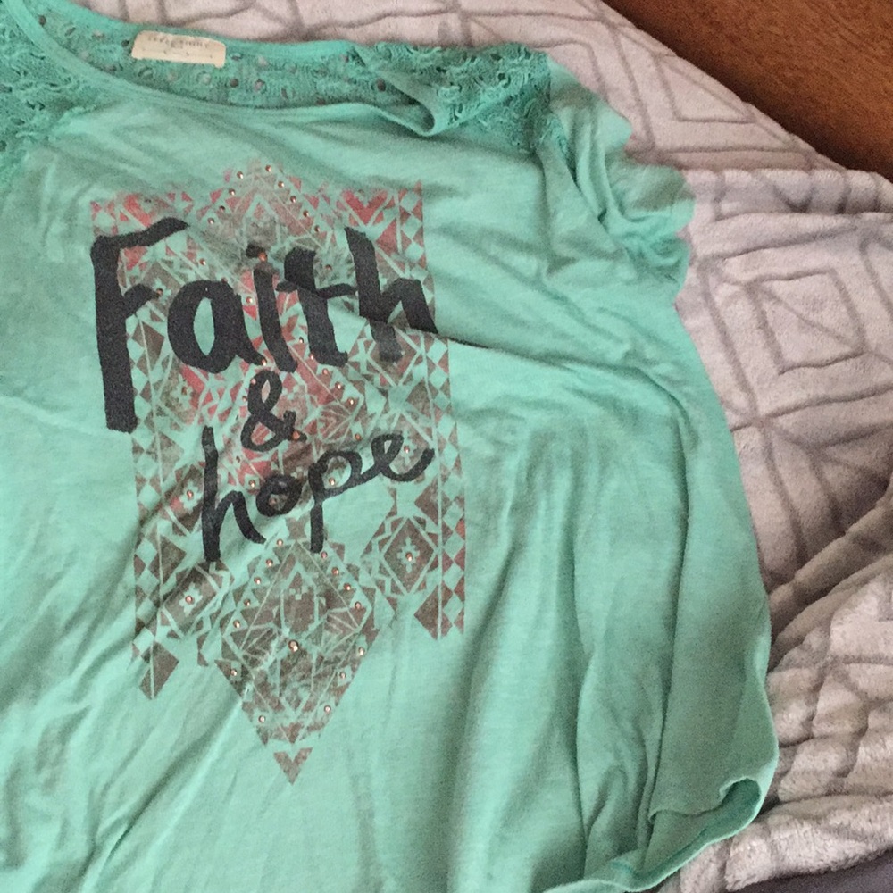 blue tee